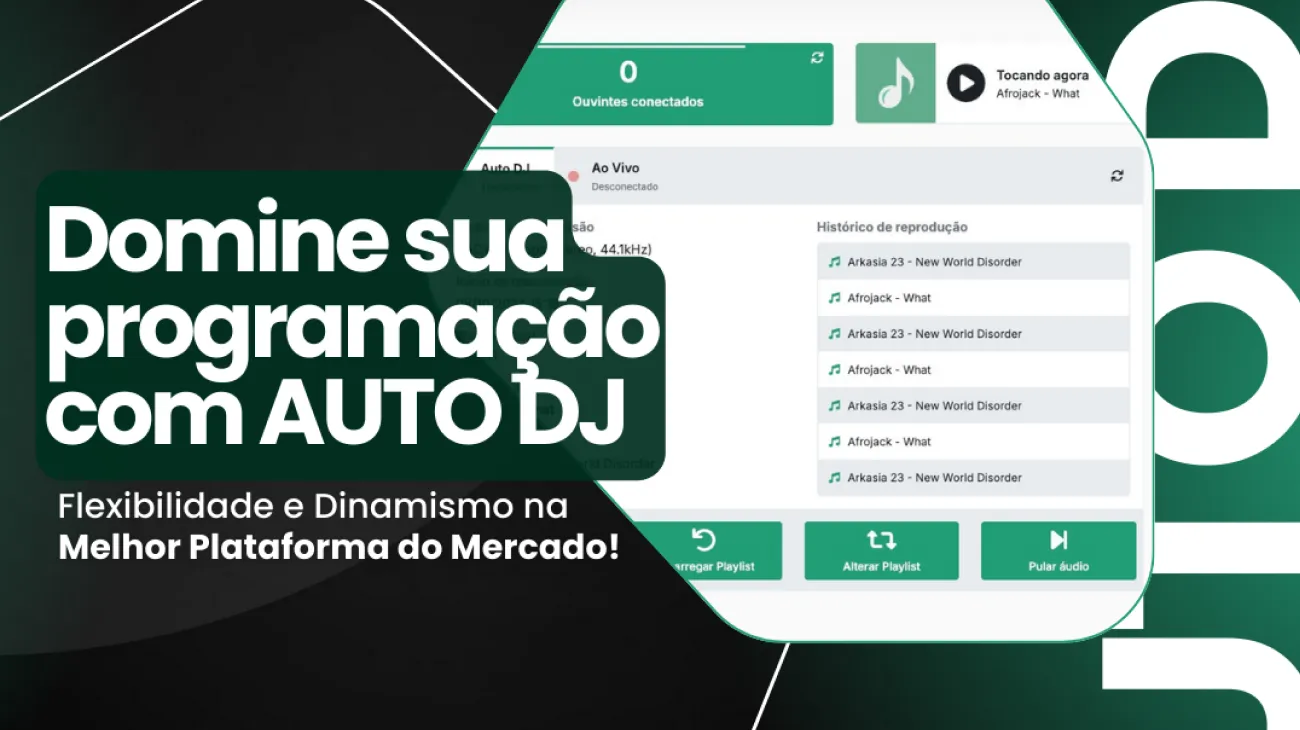 Auto DJ Dinâmico da Brascast: A Revolução na Gestão de Rádios Online